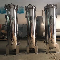 不銹鋼精密過濾器 卡箍式法蘭吊環 5芯30寸 大流量濾芯式過濾器 預過濾